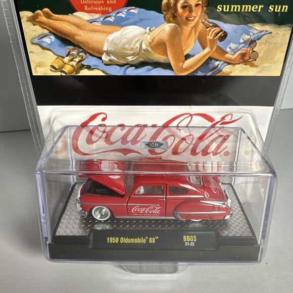 M2 Machines Coca Cola 1950 Oldsmobile 88 BB03 1:64 Diecast Limited Edition - Picture 3 of 7